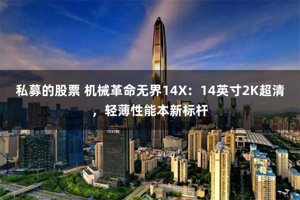 私募的股票 机械革命无界14X：14英寸2K超清，轻薄性能本新标杆