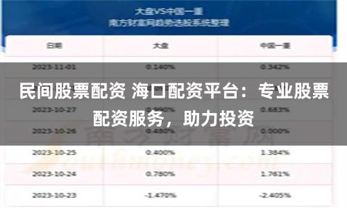 民间股票配资 海口配资平台:专业股票配资服务,助力投资